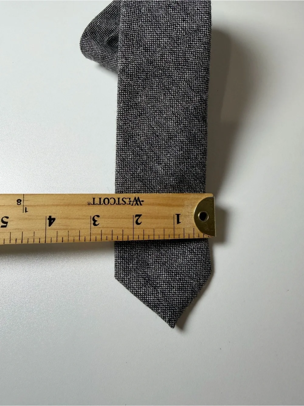 J. Crew Slim Modern Classic Birdseye Charcoal Gray Knit Tie